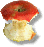 Apple with Drop Shadow